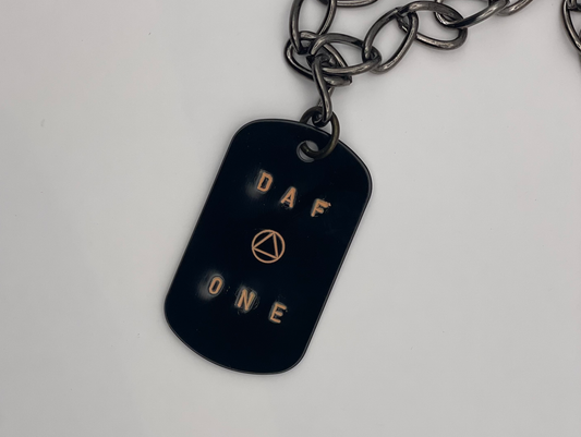 One Month - Drug & Alcohol Free - Dog Tag