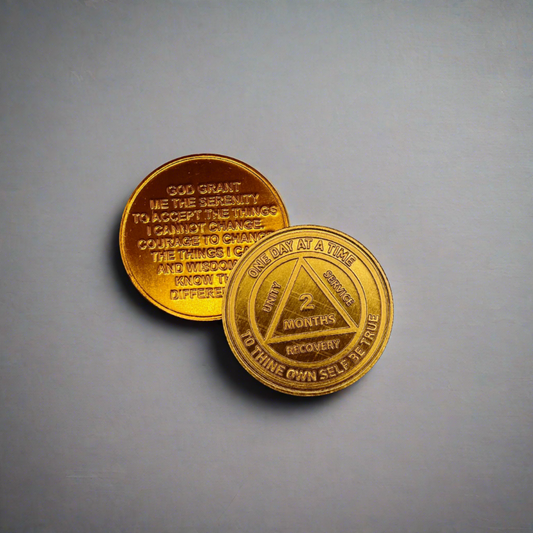 Two Month Chip - Aluminum Gold