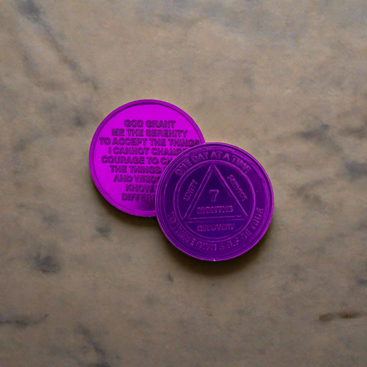 Seven Month Chip - Aluminum Purple