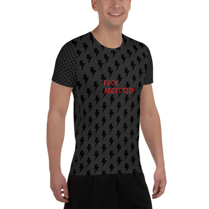 F-ADDICTION All-Over Print Men's Athletic T-shirt