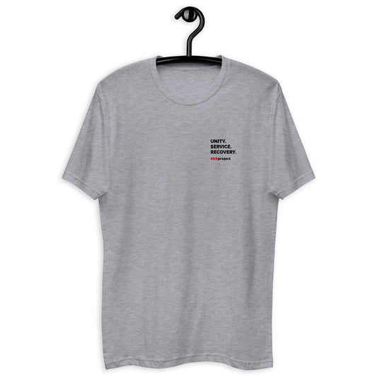 UNITY. SERVICE. RECOVERY. - Men's Fitted T-shirt