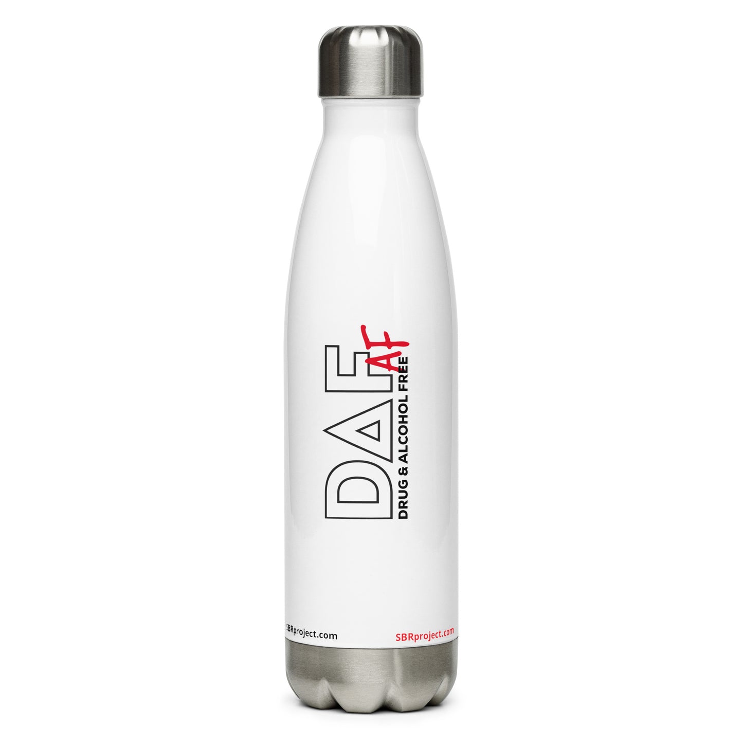 Drug & Alcohol Free as F*%k (DAF) - Stainless Steel Water Bottle
